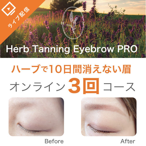 ハーブで10日間の消えない眉 ～ハーブタンニングアイブロウ～ ZOOM 3回コース 1