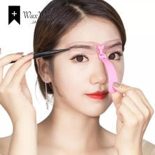 【WaxWax】レディースアイブロウ 4種類テンプレート ピンク