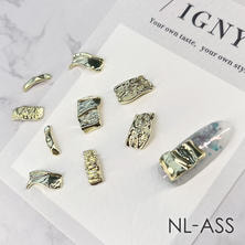 IGNY メタルパーツ ニュアンスラインアソート（10個入り：2個&times;5種）