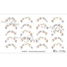 写ネイルplus【French】ホワイティッシュプレスドフローレット