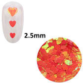 MATIERE ハートホログラム ブライトオレンジ 2.5mm