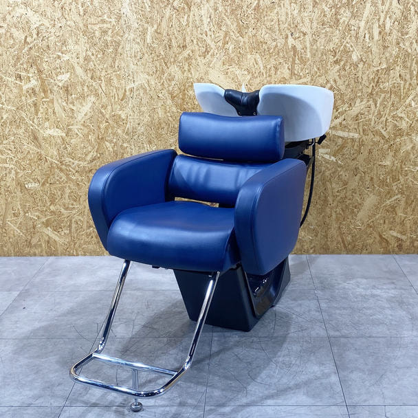 【中古】タカラベルモント　バックシャンプー『RS-Ⅲ PRIMO（プリモ）Wステップ』チルト仕様　ブルー	 1