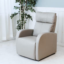 【アウトレット】ラウンジチェアDX（レッグレスト連動タイプ）グレージュ【幅66cm】