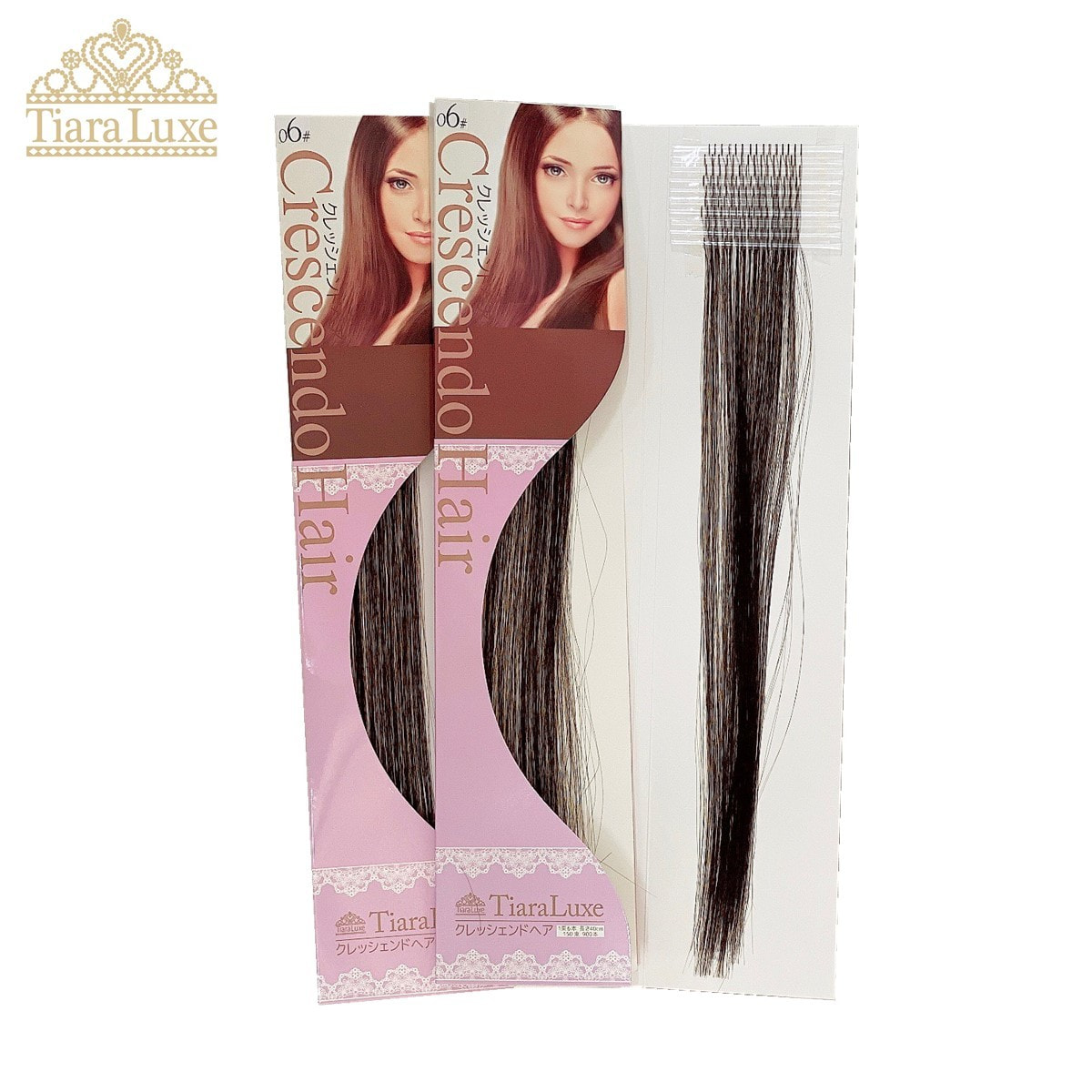 ティアラリュクス クレッシェンドヘア増毛エクステ 06ダークブラウン 3 の卸 通販 ビューティガレージ