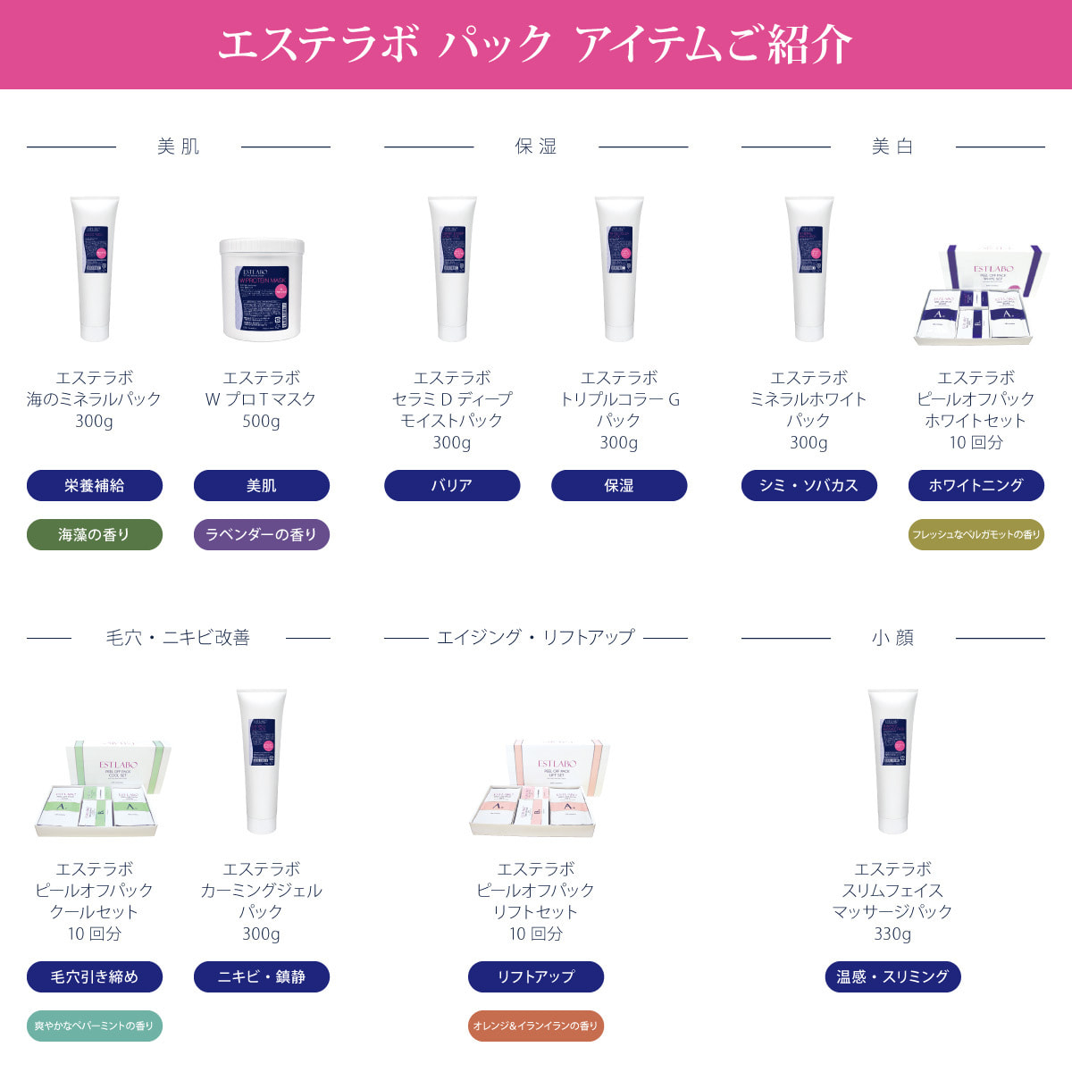 エステラボ ピールオフパック クールセット10回分【業務用】の卸・通販