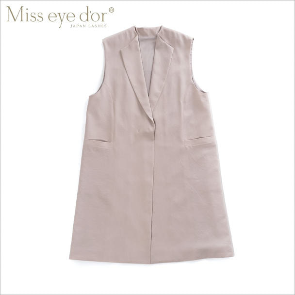 【Miss eye d’or】MY FORME ロングジレジャケット グレージュ<F> 1