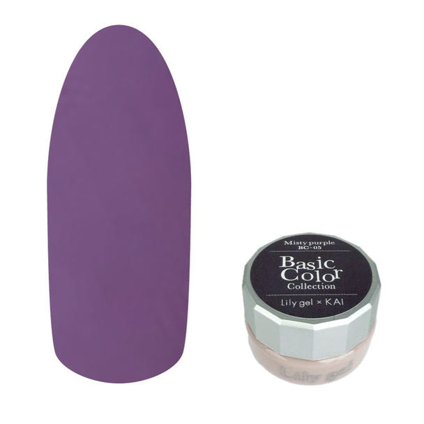 Lily gel KAI Basic Colorコレクション #BC-05 ミスティ―パープル 1