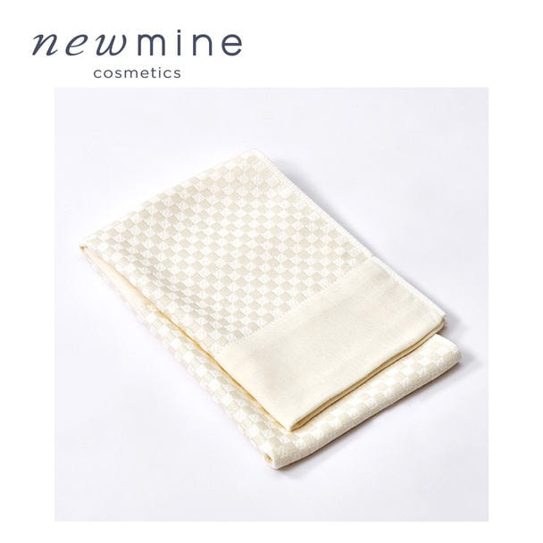 newmineコスメティックスタオル(スムース) フェイスタオル アイボリー（34×80㎝）≪化粧品≫ 1