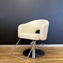 【アウトレット】スタイリングチェアHD-6273(シートカラー:オフホワイト×ベース:HD-2M) 【アウトレット】スタイリングチェアHD-6273(シートカラー:オフホワイト×ベース:HD-2M)