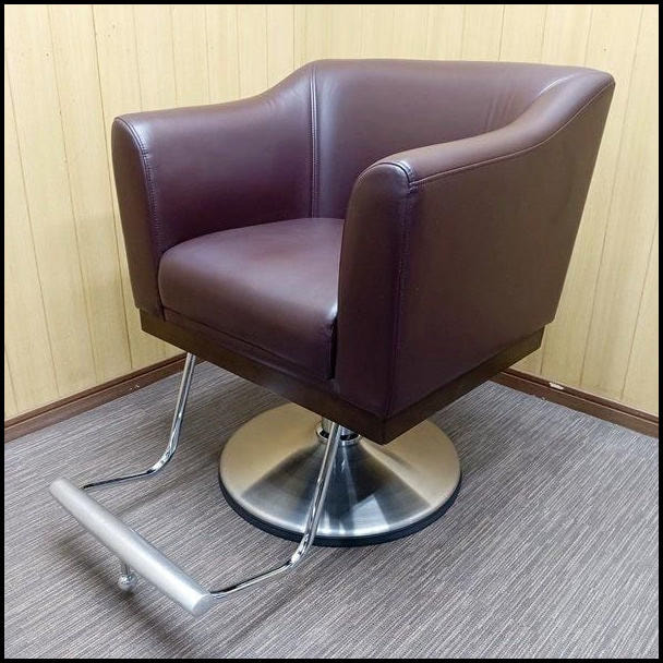 タカラベルモント STYLING SOFA TYPE A スタイリングソファ タイプA ブラウン 丸ベース アルミバー付 1