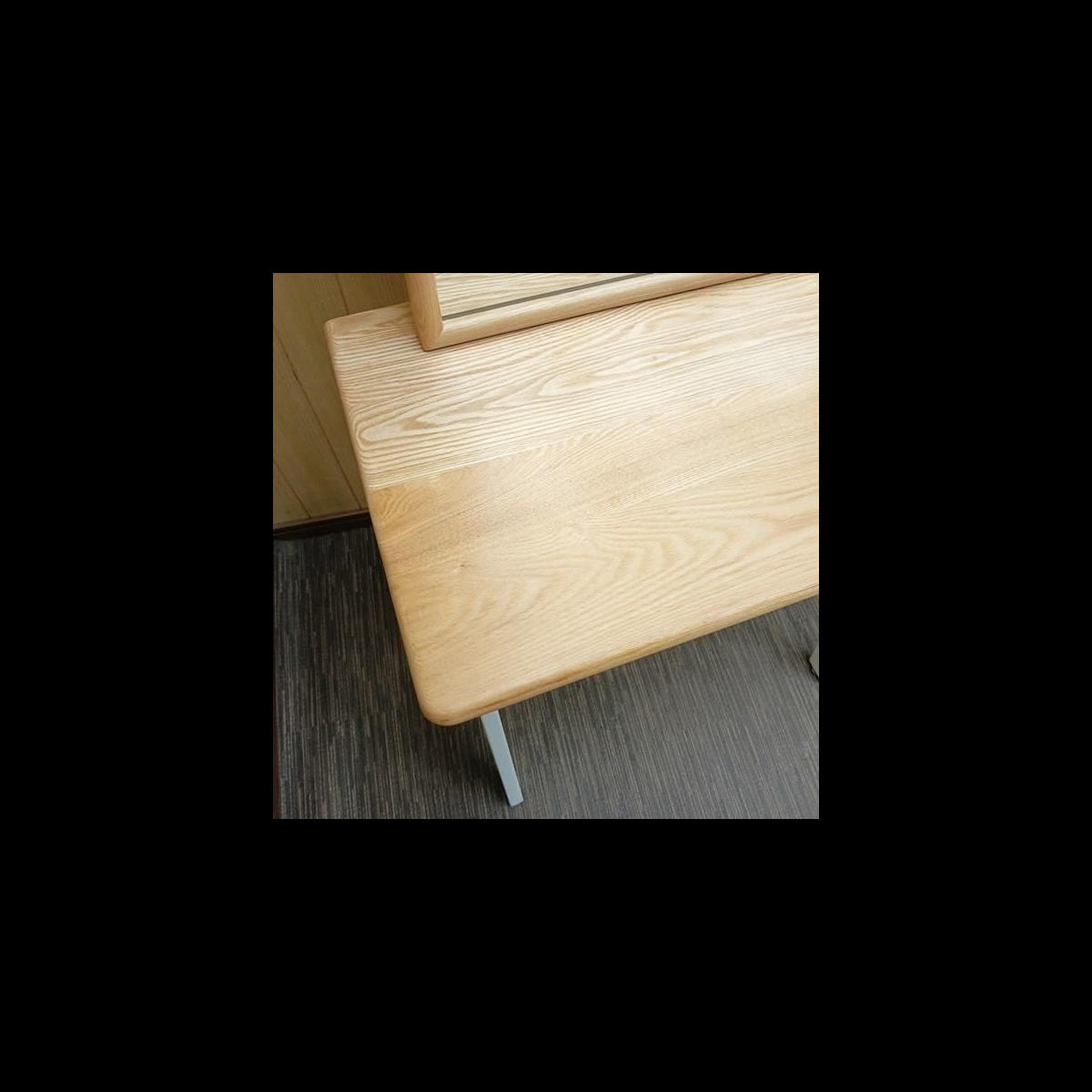 自立式木製片面ドレッサー ウッド ホワイトの卸・通販 | ビューティ