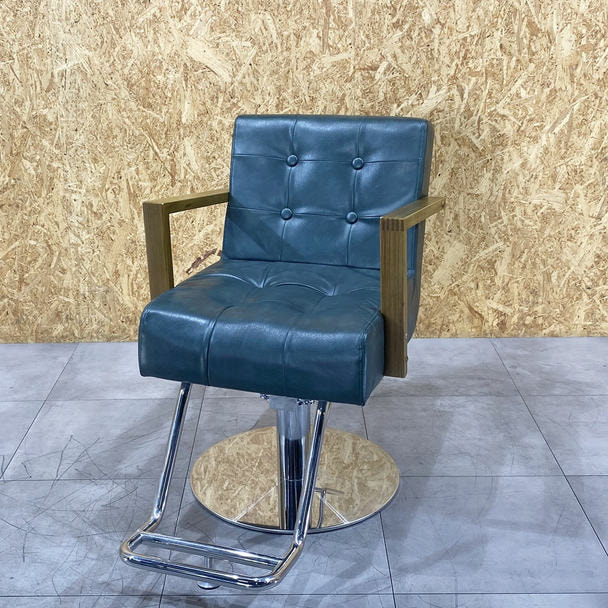 【中古】ビューティガレージ『スタイリングチェアALBERO（アルベロ）HD-2M』ヴィンテージグリーン 1