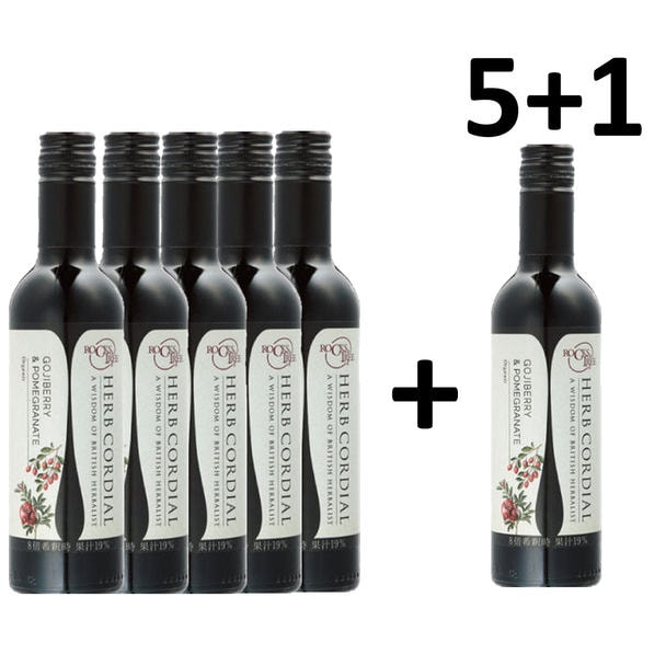 【5+1】生活の木 ロックス＆トゥリー ハーブコーディアル 有機ゴジベリー＆ザクロ 360ml 1