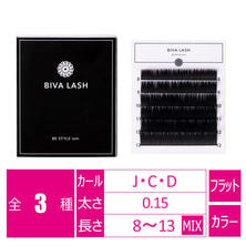 【BeStyle】BIVA LASHフラットカラー ブラックBL　