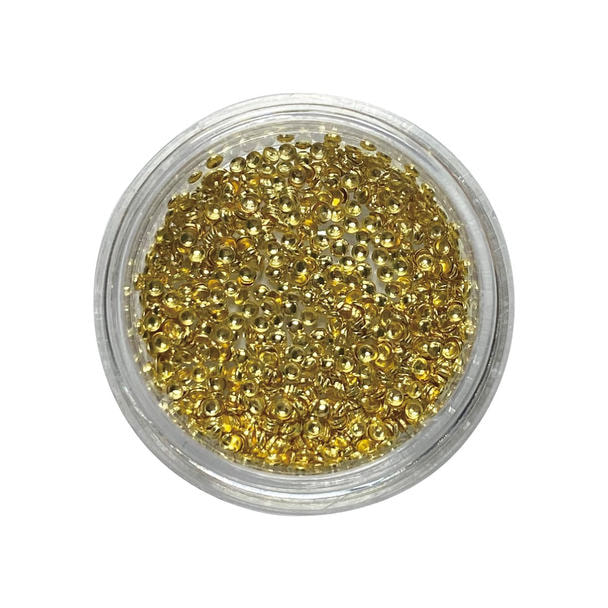 KiraNail（キラネイル）半球型スタッズ ゴールド 1.2mm 1000個入 1