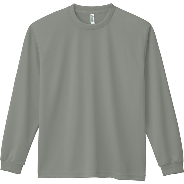 ドライロングスリーブTシャツ 4.4オンス 00304-ALT（L）（グレー） 1