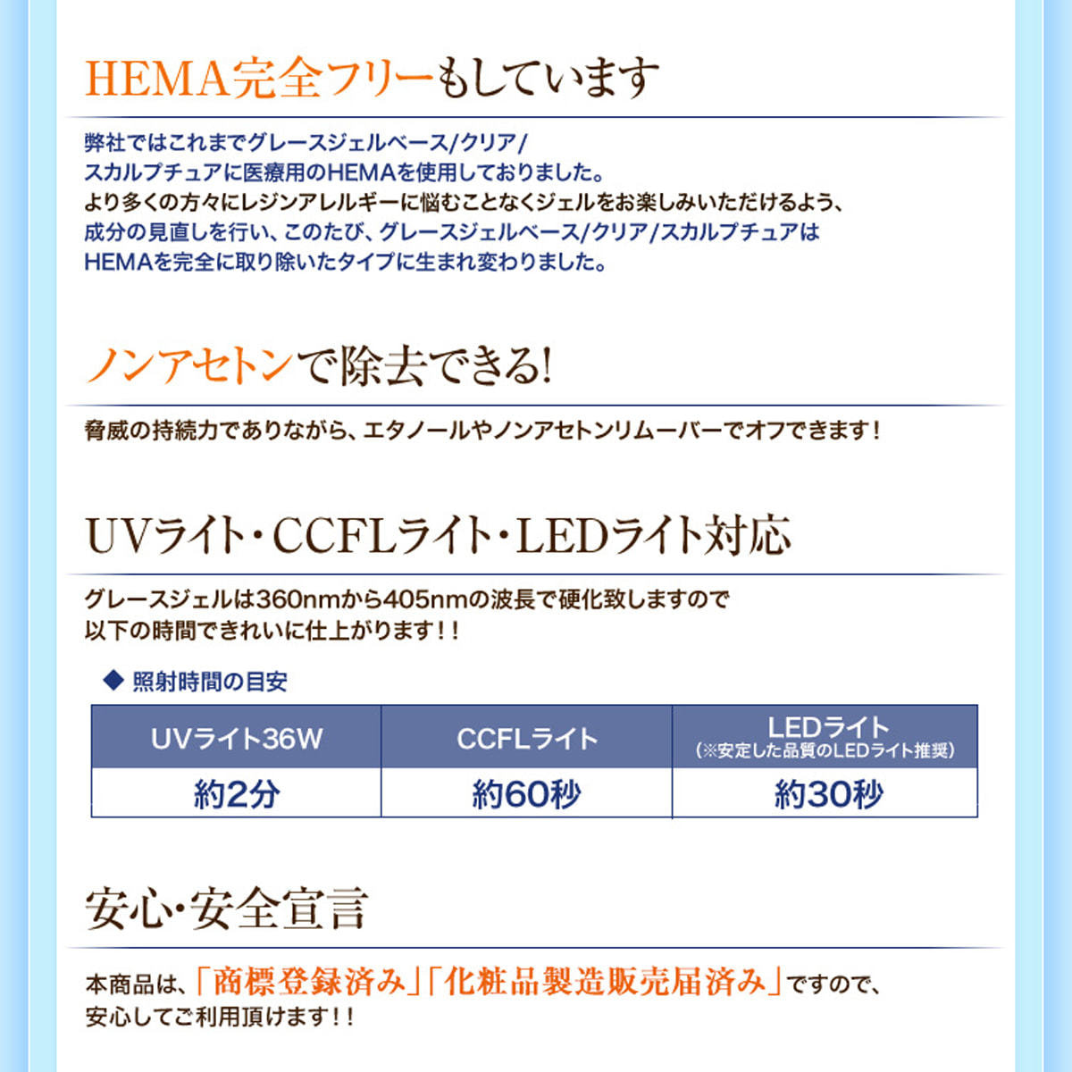 グレースジェル クリア 120mlの卸・通販 | ビューティガレージ