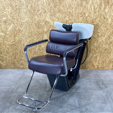 【中古】タカラベルモント　バックシャンプー『RSIII AXIS(アクシス)』Wステップ　ロック付チルトボウル仕様　ブラウン