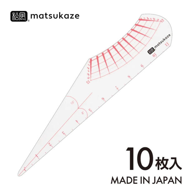 【松風】顔・まつげ・まゆげ分析 フェイススケール■10枚入・日本製  1