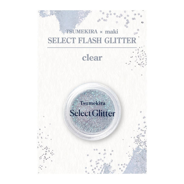 TSUMEKIRA×maki SELECT FLASH GLITTER clear MAK-GLI-001 1