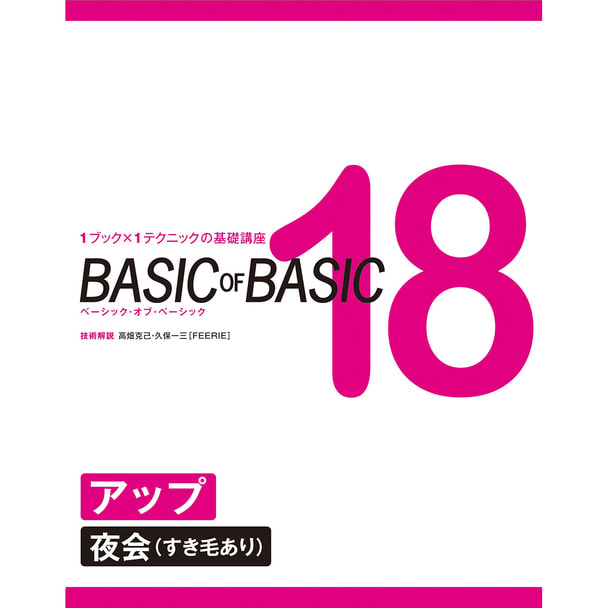 BASIC OF BASIC vol.18 アップ＜夜会（すき毛あり）＞ 技術解説/高畑克己・久保一三(FEERIE フェリー)