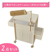 【EYELASH GARAGE】ダブルスライドワゴン&amp;トレーセット