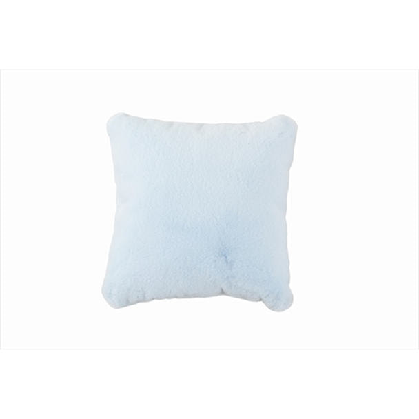 スクエアクッション  NeWORKS ノラ＜サックスブルー＞45cm×45cm 1