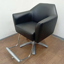 タカラベルモント STYLING SOFA II Morb ブラック アルミバー付 ５本脚ベース 新品レザー張替済