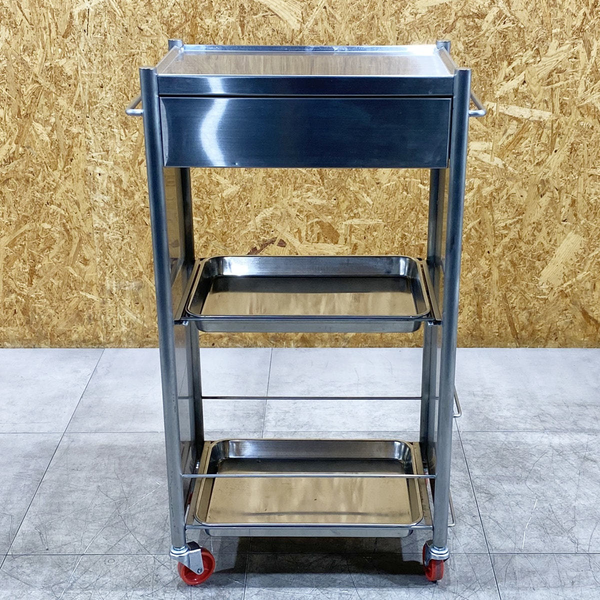 TAKARABELMONT タカラ ステンレスワゴン 中古 美品 引取限定 中古】タカラベルモント ステンレスワゴン 『D-galleyS（ディーギャレ