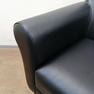 タカラベルモント STYLING SOFA TYPE B スタイリングソファ タイプB ブラック アルミバー付 丸ベース 新品レザー張替済 11