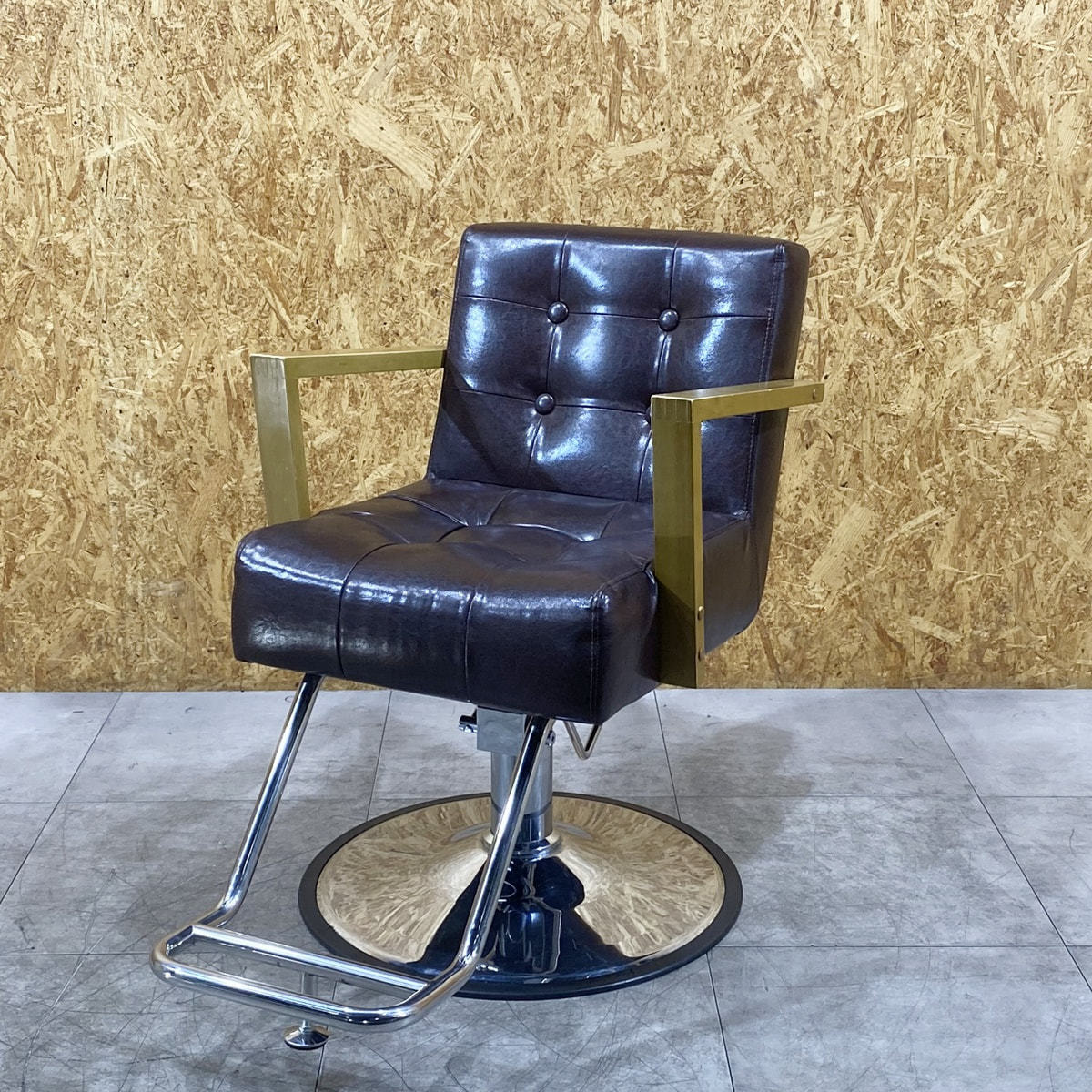 BEAUTY GARAGE ビューティーガレージ スタイリングチェア ブラウン