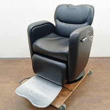 タカラベルモント LUAR ルアール ブラック 美容サロン向 OSP フロント・リア テーブル付 アルミステップ仕様