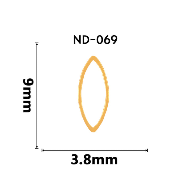 【ND069】NAILTAS（ネイルタス）ネイルデコパーツ 中抜きリーフ 1