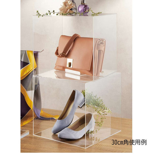 透明アクリル4面ボックス＜10cm角＞ 1