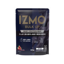 IZMO バルクアップ ホエイプロテイン マックス（ストロベリー風味）900g