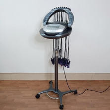 オオヒロ ODIS EX メタリックグレー スタンドタイプ ロッド40本付属 アームロック解除ボタン不良