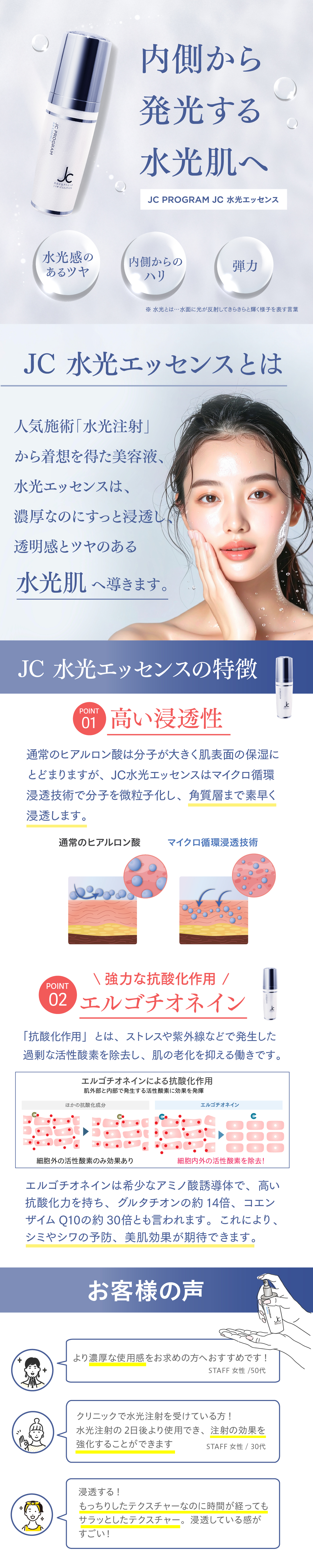 JC PROGRAM JC水光エッセンス 50mLの卸・通販 | ビューティガレージ