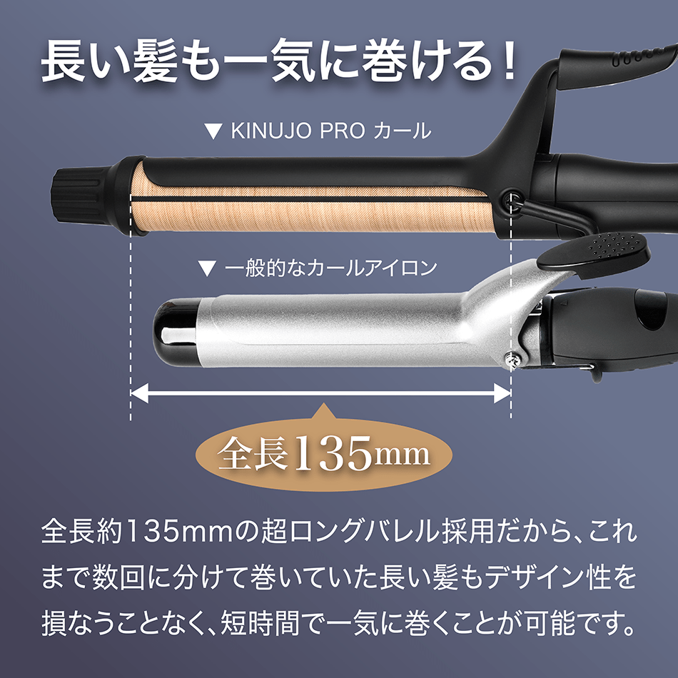 KINUJO カールアイロン 32mm KP032 【新品未使用保証書付き】 絹女